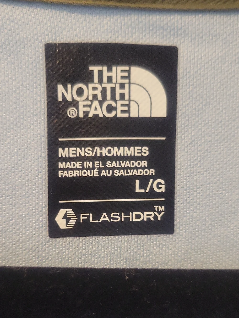 NORTH FACE Short-Sleeve Quarter-Zip Performance Polo Blue Size Large